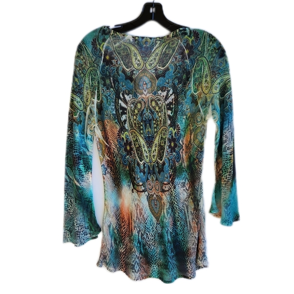 Harlow Zee | Boho Sheer Top | Women's XS | Multicolor | NWT - Picture 2 of 7